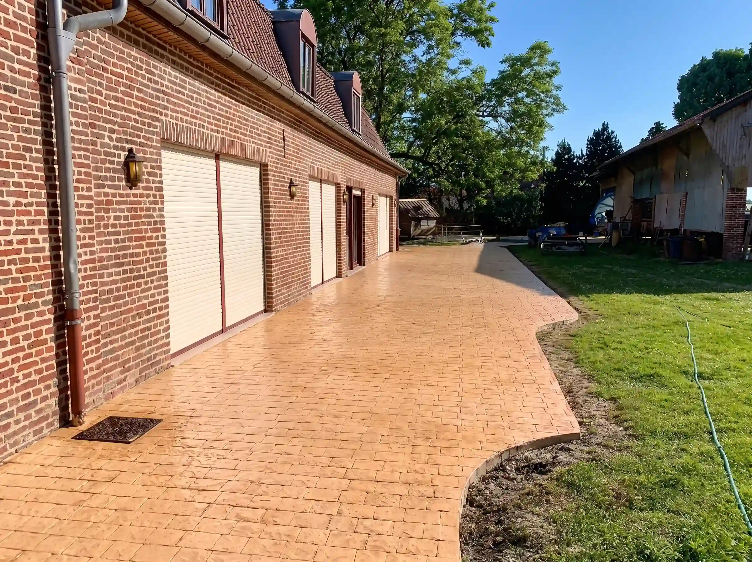 Béton imprimé à Sainte-Geneviève-des-Bois - Photo 1