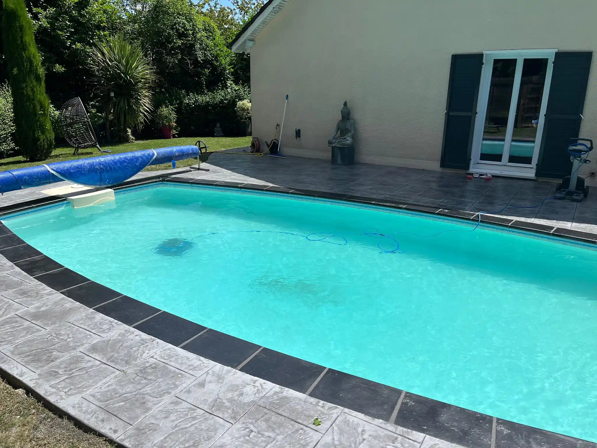 Béton imprimé plage de piscine à Brie-Comte-Robert - Photo 2