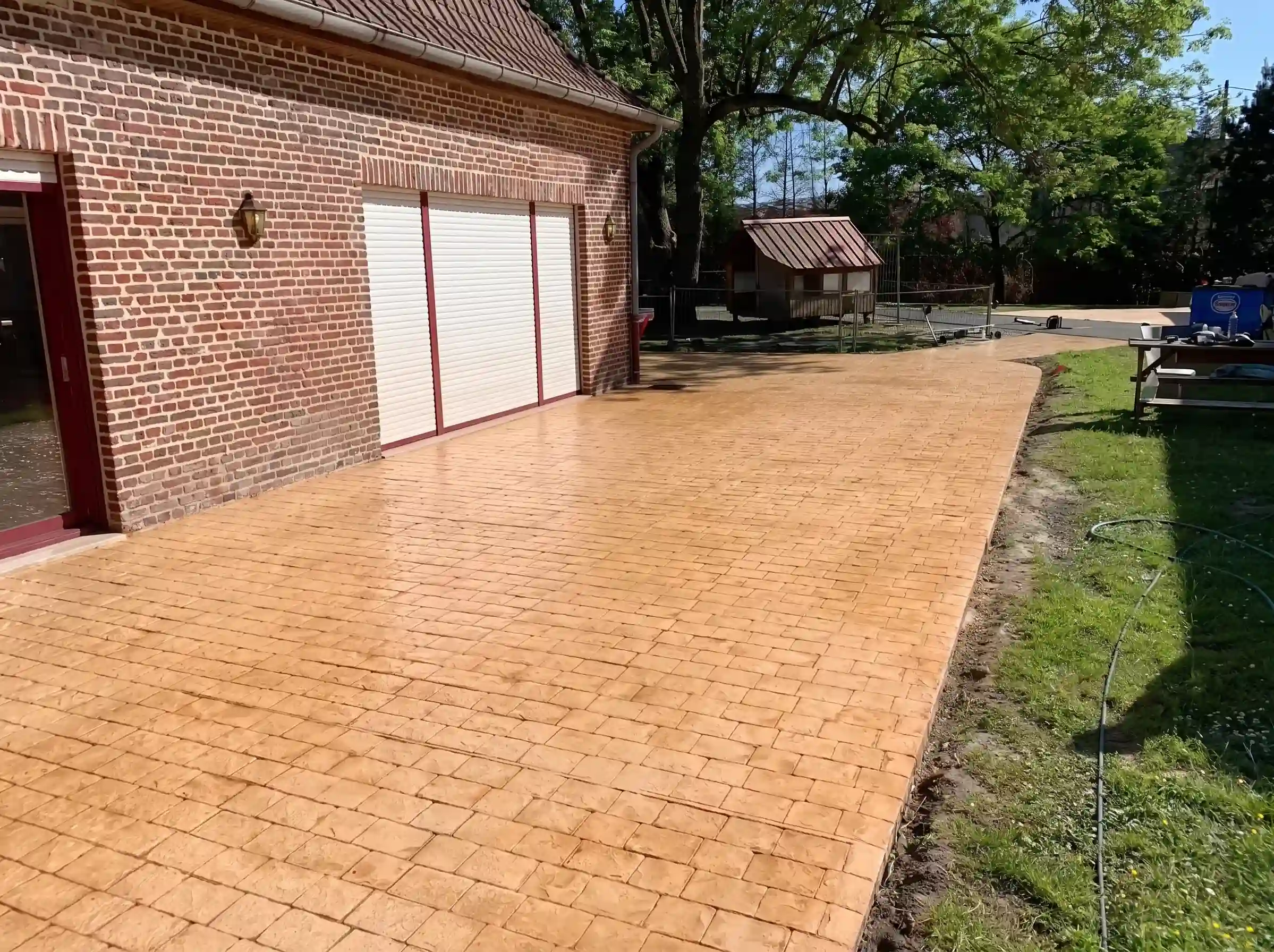 Béton imprimé à Sainte-Geneviève-des-Bois - Photo 3
