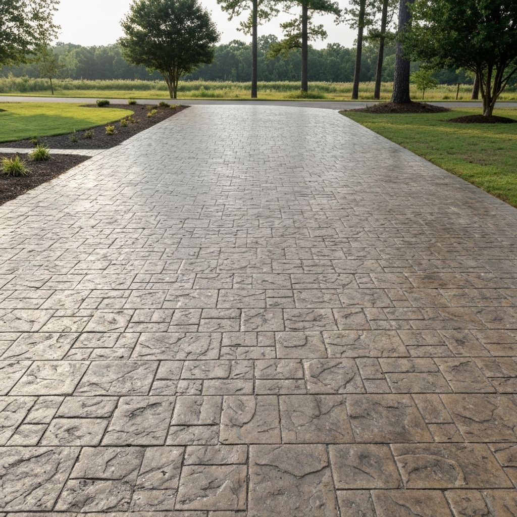 Béton imprimé à Saint-Germain-en-Laye